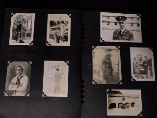 WWII ID’d SPARS Womens Coast Guard Photo Album Scrapbook With Biography 5