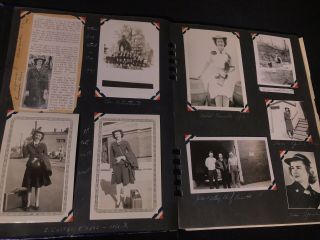 WWII ID’d SPARS Womens Coast Guard Photo Album Scrapbook With Biography 7