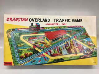 Cragstan Overland Traffic Game - Rare 1960 