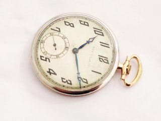 C.  H.  Meylan Platinum And 18k Pure Gold Open Face Pocket Watch No183
