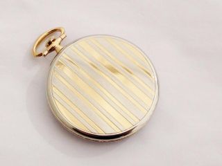 C.  H.  MEYLAN Platinum and 18K pure gold Open face pocket watch No183 3