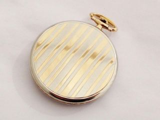 C.  H.  MEYLAN Platinum and 18K pure gold Open face pocket watch No183 4