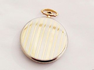 C.  H.  MEYLAN Platinum and 18K pure gold Open face pocket watch No183 6