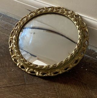 Vintage Atsonea 1950s Circular Convex Mirror.  40cm diameter 3