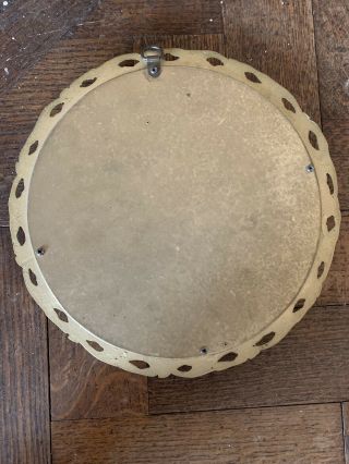 Vintage Atsonea 1950s Circular Convex Mirror.  40cm diameter 4