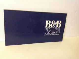 B&B AMERICA (ITALIA) - 1982 - FURNITURE BROCHURE - MID - CENTURY DESIGN - SHIPPI 2