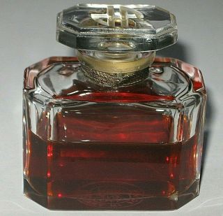 Vintage Jean Patou Joy Perfume Bottle 1 OZ Baccarat - Open - 1/2 Full - 2 1/4 