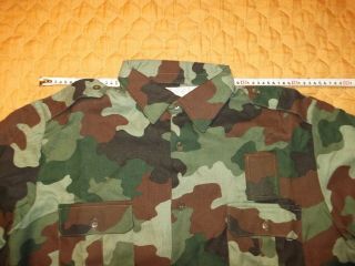 Yugoslavia JNA army winter camo shirt long sleeve camo shirt size 11 1992 2