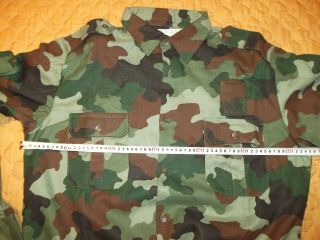Yugoslavia JNA army winter camo shirt long sleeve camo shirt size 11 1992 5