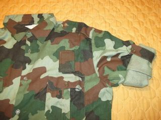 Yugoslavia JNA army winter camo shirt long sleeve camo shirt size 11 1992 6