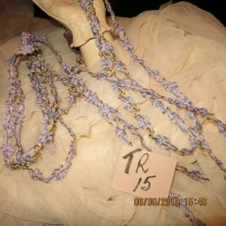 Rosette Passmenteri Ombre Plum Lavender Rococo Antique Doll Trim 75  T15