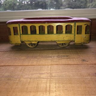 Antique 1920’s Toy Dayton Hillclimber Floor Trolley Car - Very Neat Early Piece