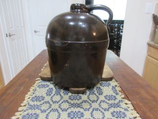 Antique Redwing Stoneware Co.  2 Gallon Brown Glazed Crock Jug