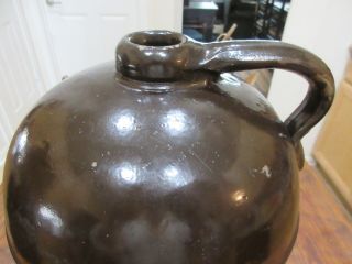 Antique Redwing Stoneware Co.  2 Gallon Brown Glazed Crock Jug 2