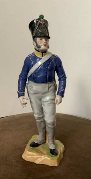 Tirailleur Federe Antique Military Soldier Porcelain Figurine