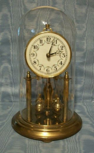 Vintage German Miniature Anniversary Mantle Clock Germany