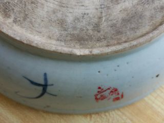 18th Century Chinese Porcelain Dish Bowl Hand Painted Export Wax Seal Jingdezhen 8