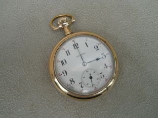 Antique 1915 Illinois Size 12 Pocket Watch Serial 2856129 17 Jewels Cleaned