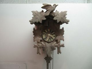 Vintage Germany Cuckoo Clock For Repair Or Parts (3)
