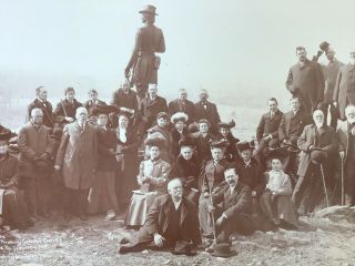 LARGE PHOTOGRAPH GETTYSBURG CIVIL WAR BATTLEFIELD GAR GROUP TIPTON L.  V.  R.  R 1905 3