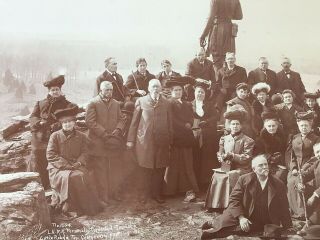 LARGE PHOTOGRAPH GETTYSBURG CIVIL WAR BATTLEFIELD GAR GROUP TIPTON L.  V.  R.  R 1905 4