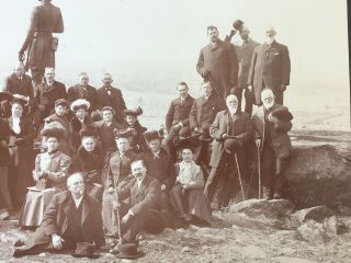 LARGE PHOTOGRAPH GETTYSBURG CIVIL WAR BATTLEFIELD GAR GROUP TIPTON L.  V.  R.  R 1905 8