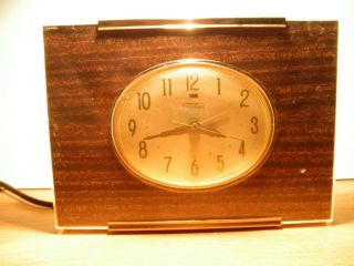 Vintage Telechron Model 7h187 Electric Alarm Clock
