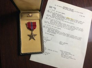 John Carney Vietnam War Vet Bronze Star Award,  Memo Re Purple Heart