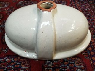 Rare Antique Vintage Floral Porcelain Ceramic Bathroom Sink 4