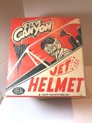 Orig Steve Canyon Toy Jet Helmet In.  1959 By Ideal Toy Co.  Fantastic