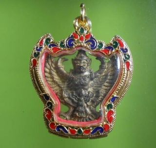 Old Garuda Lp Koon Thai Buddha Amulet Real Rare