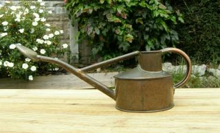 Small Vintage Copper Haws Watering Can With Rose