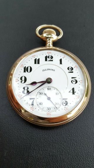 Illinois Time King 16s 21J Model 9 Pocket Watch Extra Minty Serviced 