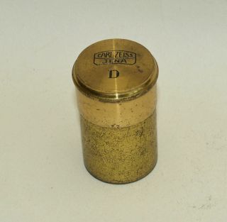 Empty microscope canister for brass microscope - D.  Carl Zeiss,  Jena. 2
