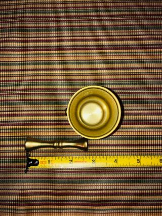 Vintage Solid Brass 2” tall Mortar and Pestle 2.  75” Apothecary,  Herbs 4