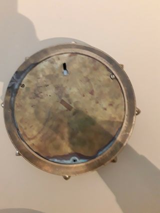 Vintage Ships Clock Brass Ship Wheel Fisherman Glass 8 