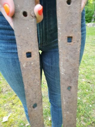 Antique Hand Forged iron Barn Door Strap Hinges 24 