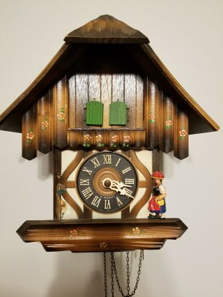 Hubert Herr Triberg German Vintage Musical Cuckoo Coocoo Clock