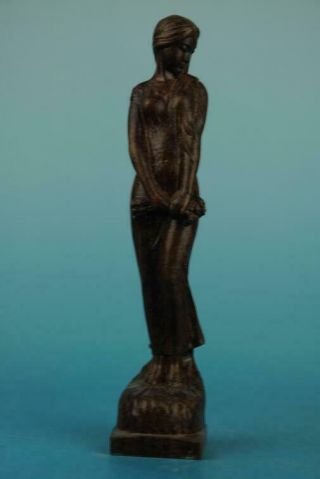 Chinese Eaglewood Hand - Carved Beauty Belle Statue Sculpture/vr B01