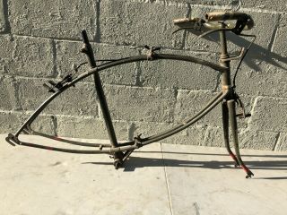 Ww2 Bsa Airborne Paratrooper Antique Bicycle Folding Frame Parts