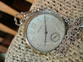 South Bend Model 429 19j 1924 Pocket Watch W South Bend Gold Fill Case And Chain