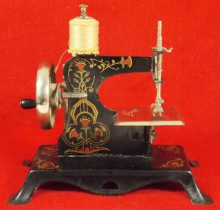 Antique Casige 1930 Hand Crank Toy Sewing Machine Germany 3