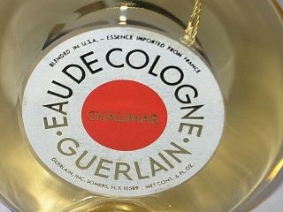 Vintage Guerlain Shalimar Perfume Bottle & Box Cologne 6 OZ - Open/Full - 1960s 6