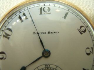 SOUTH BEND POCKET WATCH 19 JEWELS MODEL 429 20 YR CASE 2