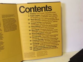 CHAIR BY BRADFORD PRETE - 1978 - MID - CENTURY DESIGNS - HARD COVER w/DUST JACKET 4