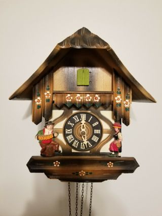 E.  Schmeckenbecher West Germany Regula Vintage Cuckoo Coocoo Clock