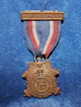 1881 Sons Of Civil War Veterans Gar Medal Filii