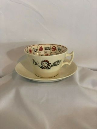 Vintage Romany Fortune Teller Tea Cup And Saucer