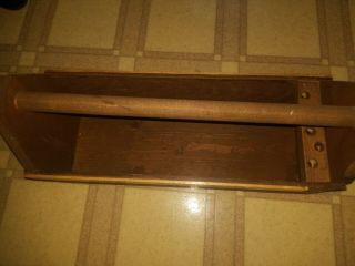 Old Vintage Antique 14 " Wooden Carpenters Tool Box Primitive Carrying Tote Caddy