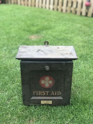 Antique First Aid Medical Cabinet Cuxson Oldbury Hockley Birmingham Vintage